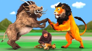 Telugu Stories  Foolish Pig Lion Revenge  Telugu Kathalu  Panchatantra Bedtime Moral Stories [upl. by Tama536]