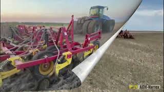 Сеялка Bourgault 8810 c анкерными сошниками АПКИнтех [upl. by Ailido]