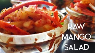 Raw Mango Salad Recipe  Spicy Mango Salad  Mango Salad [upl. by Fortunato]