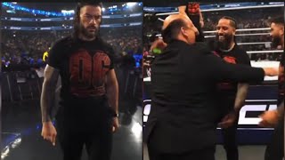 What happened between Roman Reigns Paul Heyman CM punk amp The Usos after WWE SMACKDOWN went off air [upl. by Eimar]