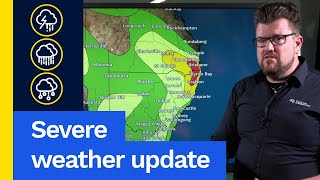 Severe Weather Update 12 November 2024 Severe thunderstorms to impact parts of Qld and NSW [upl. by Esmerolda]