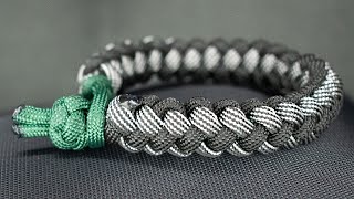 Tutorial pulsera paracord sin broche con tejido fácil [upl. by Nedry]