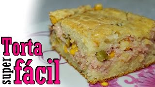 Receita Torta salgada de liquidificador [upl. by Nirrat]