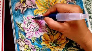 TECHNIQUES FOR NEOCOLOR IIWatersoluble CrayonsNeocolor iiCaran DacheADULT COLORING [upl. by Costanza57]