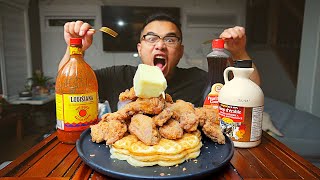 FRIED CHICKEN AND WAFFLES Recipe [upl. by Lseil]