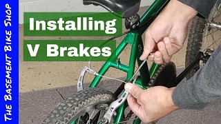 Installing VBrakes on a BMX Bike amp Removing Cantilever Brakes [upl. by Fatima]