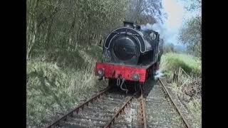 Foxfield Railway in April 1992 with saddle tanks quotWimbleburyquot and quotHawardenquot [upl. by Lorianna]