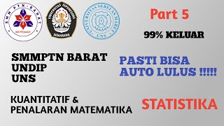 Ujian Mandiri 2023 TPS soal Statistika UNS UNDIP SMMPTN BARAT [upl. by Llenrrad678]