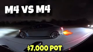 CALI2k ROLL NIGHT BMW G82 vs G82  M340 vs f150 [upl. by Ordnas]