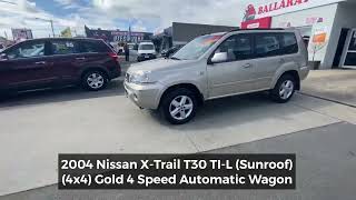 2004 Nissan XTrail T30 TIL Sunroof 4x4 Gold 4 Speed Automatic Wagon [upl. by Kandace616]