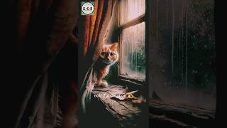 🐹Sad cat alone with rains🐾🌧️shorts cats video catshorts colorfulcreation💫 catsad catrains [upl. by Livvie854]