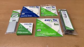 Choosing Draught Excluders for windows and doors  Easyfix DIY full range explained [upl. by Massab79]