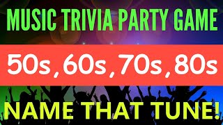 Music Trivia Party Game  50s 60s 70s 80s [upl. by Apple906]