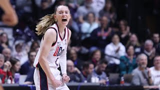 Paige Bueckers UConn womens basketball Big East Tournament postgame scrum Georgetown  31124 [upl. by Braasch]