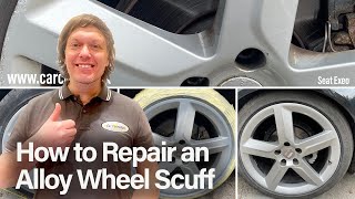 Alloy Wheel Repair amp Refurbish at Home  DIY Alloy Wheel Scuff Repair [upl. by Notsahc]