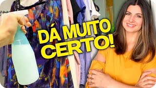 ROUPAS CHEIROSAS  SEM LAVAR  COMO TIRAR CHEIRO DE ROUPA GUARDADA E PERFUMAR EM 10 MINUTOS [upl. by Lered56]