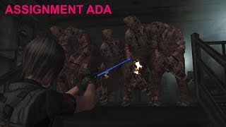 Resident Evil 4  Assignment Ada Welcome To Hell  quotDark Editionquot Mode HQ [upl. by Nevanod]