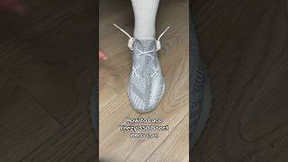 KAWS x YEEZY 350 Boost Lacing Tutorial ☠️😮‍💨 asmr yeezy sneakers [upl. by Dnumde749]