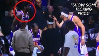 UNSEEN DeAndre Ayton Leaves Suns Huddle After Devin Booker Tells Him “If He Wants To Fcking Win” [upl. by Helfand]