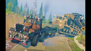 Spin Tires Mudrunner  MP 7  Ford vs Chevy [upl. by Ayifa]