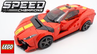 LEGO Speed Champions 76914 Ferrari 812 Competizione Speed Build Review [upl. by Aninahs]