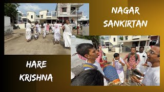 Sunday Nagar Sankirtan with book distribution by team IYF Makarpura [upl. by Eceined]