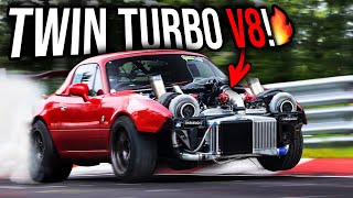 The CRAZIEST Big Turbo MAZDA MX5 MIATAS 2JZ V12 amp More [upl. by Adnilasor]