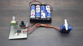 Servo Controller Circuit Using IC NE555 [upl. by Nivlen]