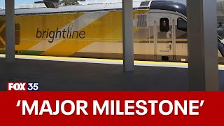 Brightline reaches major milestone as it tests highspeed trains in Central Florida [upl. by Us]