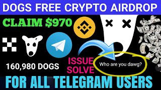 Dogs Airdrop Telegram Claim Now  Forget Hamster Kombat  Free Crypto Airdrop Mining app  Hindi [upl. by Walworth]