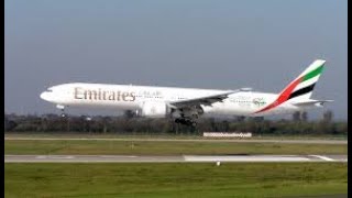 Fly Emirates Boeing 777 flying from Dubai intl Airport to Cairo Intl Airport [upl. by Sindee]