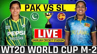 Live Pakistan Womens vs Srilanka Womens T20 Match2  Pakw vs Slw Live Cricket Match Today wt20wc [upl. by Htebazile]