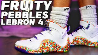 Nike LeBron 4 “ Fruity Pebbles ” Review and On Foot [upl. by Connie]