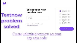 Create unlimited textnow accounts full free 100 workingটেক্সটনাউ খোলার নতুন আপডেট [upl. by Catha]