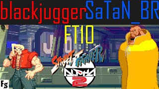 Street Fighter Alpha 2  blackjugger NashChunLi vs SaTaNBR Zangief Fightcade FT10 [upl. by Nnagrom]