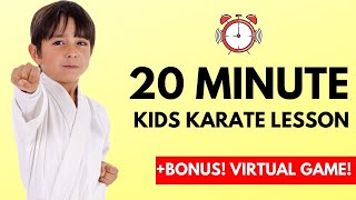 How To Learn Karate For Kids Online  20 Minute Lesson  Dojo Go Week 14 [upl. by Walworth]