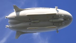 Airlander 10 takeoff amp landing 10 May 2017 [upl. by Ojeibbob]