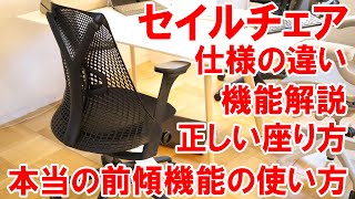 【販売歴12年】プロがセイルチェアSAYL Chairの仕様の違いや調整方法に正しい座り方を徹底解説 [upl. by Thirzi]