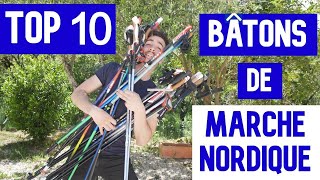 Mon TOP 10 des MEILLEURS BATONS de Marche Nordique [upl. by Anirehs]