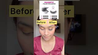 Magnetic eyelashes meesho  magnetic🧲eyelash 👁️ youtubeshorts makeup eyelashes magnetic [upl. by Ecirp]