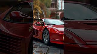 Ferrari Testarossa at a Tuscan Villa Pure Elegance FerrariTestarossa TuscanVilla LuxuryCars [upl. by Einnahpets]