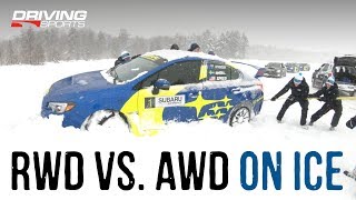 Subaru RearWheel vs AllWheel Drive on Snow and Ice [upl. by Hodgkinson]