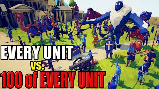 TABS Every Unit vs 100 of EVERY UNIT  Totally Accurate Battle Simulator [upl. by Strong347]