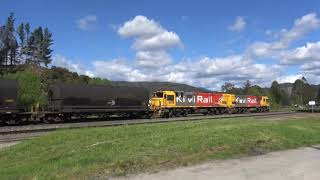 WEST COAST TRAINS REEFTON  Coal trains departing 211021 [upl. by Adnohrahs]