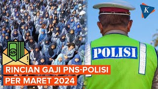 Segini Gaji PNS hingga Polisi yang Naik 8 Persen Per Maret 2024 [upl. by Noral]