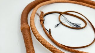 Making a leather bullwhip [upl. by Ibur]