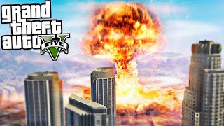 Explosion Nucléaire dans GTA 5  GTA V EPIC EXPERIENCE [upl. by Attelocin858]