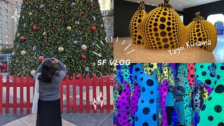 ❤️SFMOMA VLOG Yayoi Kusma Infinity Rooms Art Museum Date things to do in San Francisco [upl. by Ydaf932]