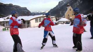 CzechoSlovak Red Bull Crashed Ice Teams Training in Waidring [upl. by Hcone981]