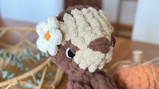 How to Crochet a flower for your animal snugglers [upl. by Shelley]